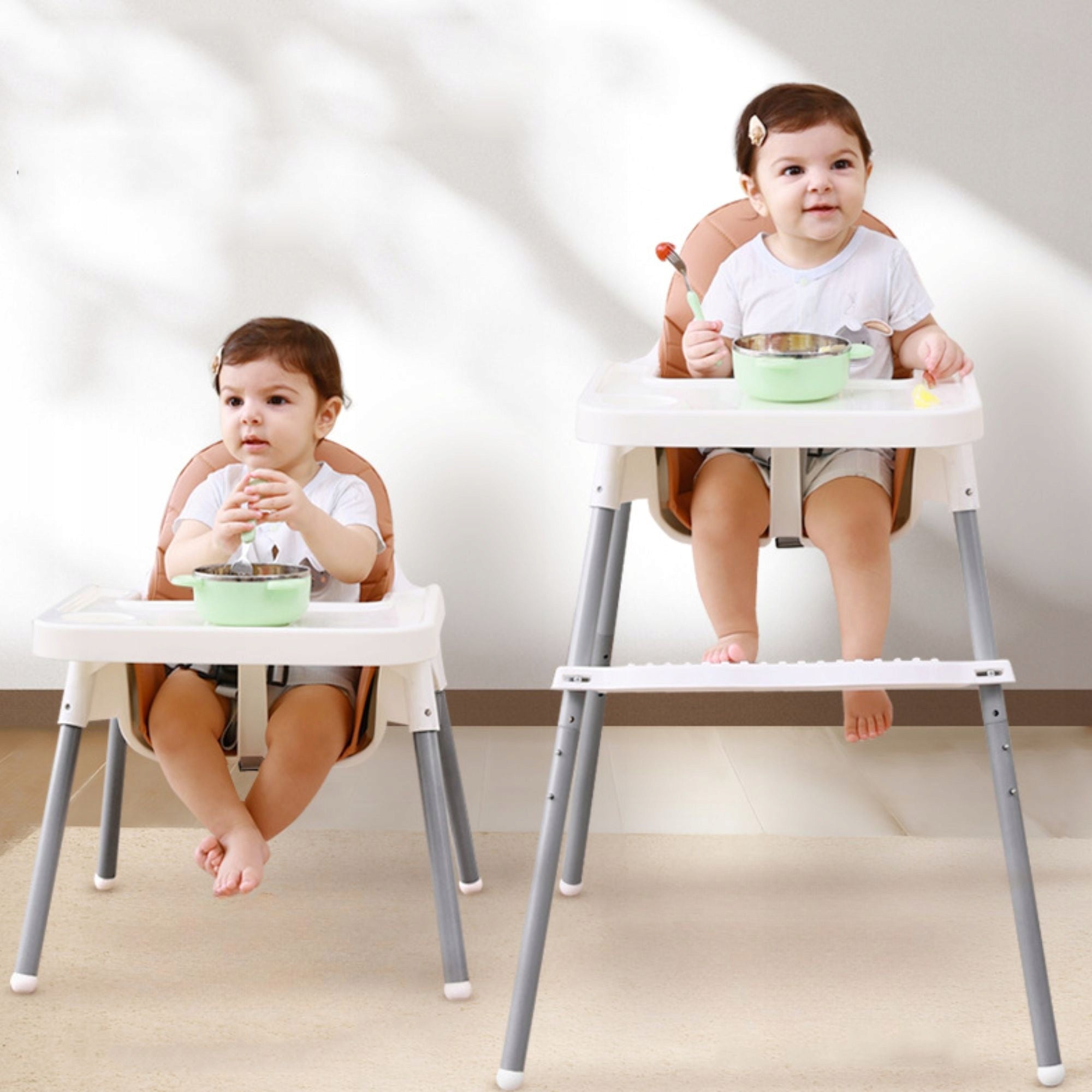 Baby Feeding Chair with Tray and Safety Belts Folding Brand no brand