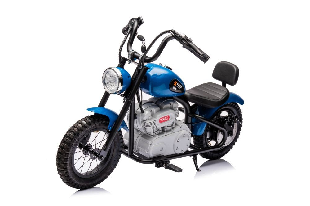 Baby Gift Electric Motorcycle 36V Blue 4x4 Brand LEAN Toys