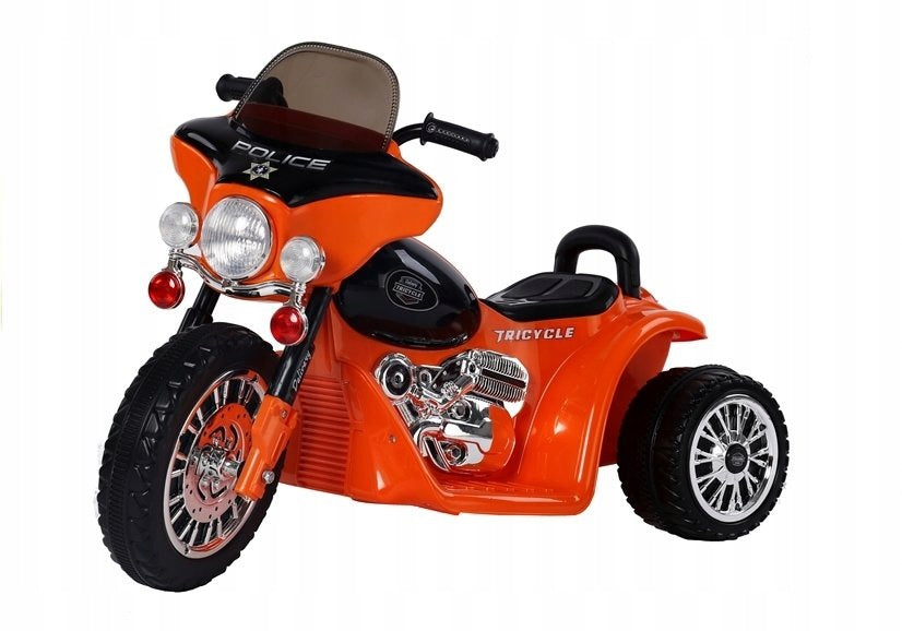Baby Gift Motorcycle Battery Operated with LED Orange Maximum speed 3 km/h