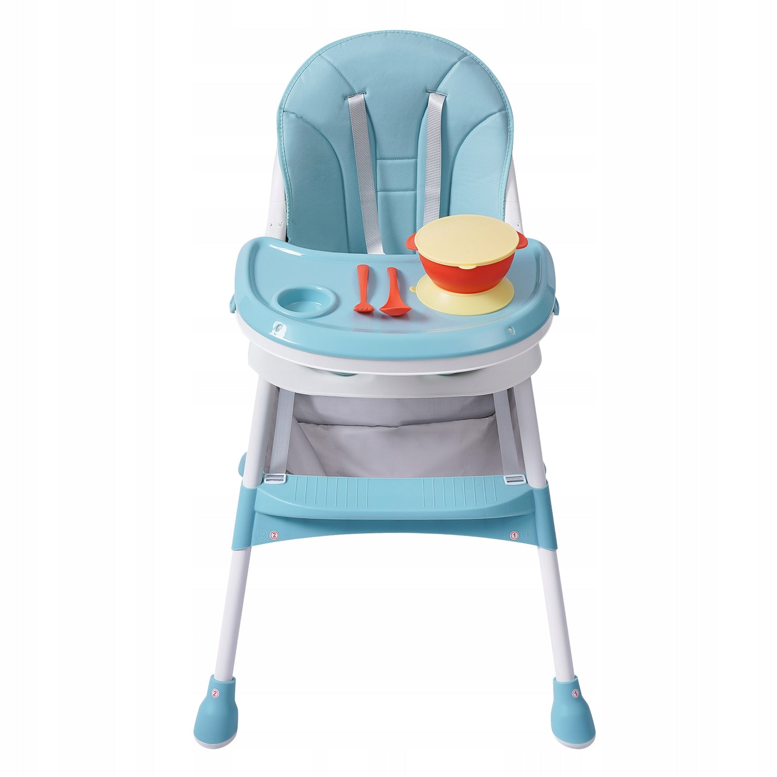 Baby High Chair,2-in-1 Green High Chair for Babies with Footrest 78*60*94cm