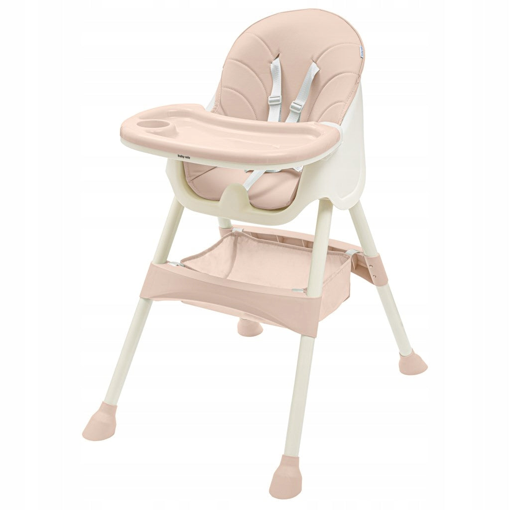 Baby Mix Nora dusty pink high chair