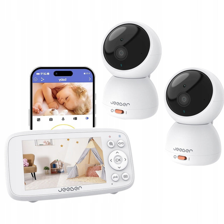 Baby Monitor 2 Cameras 4" WiFi VOX IR Night Baby Monitor Electronic