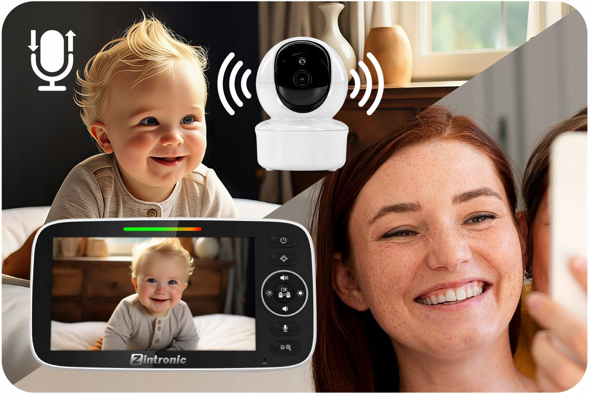 Baby Monitor 5" Camera +Screen Live Preview Packaging status original