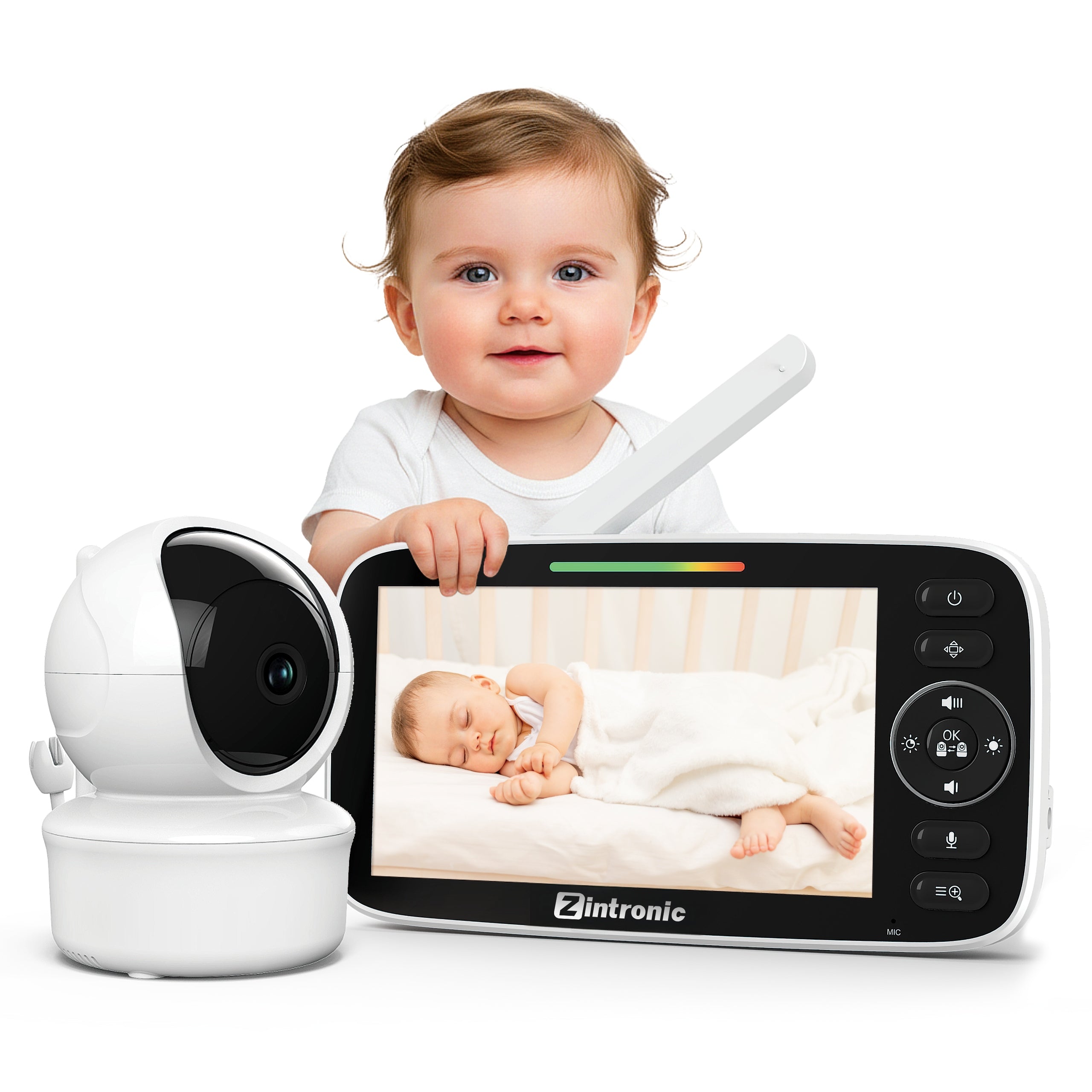Baby Monitor 5" Camera +Screen Live Preview