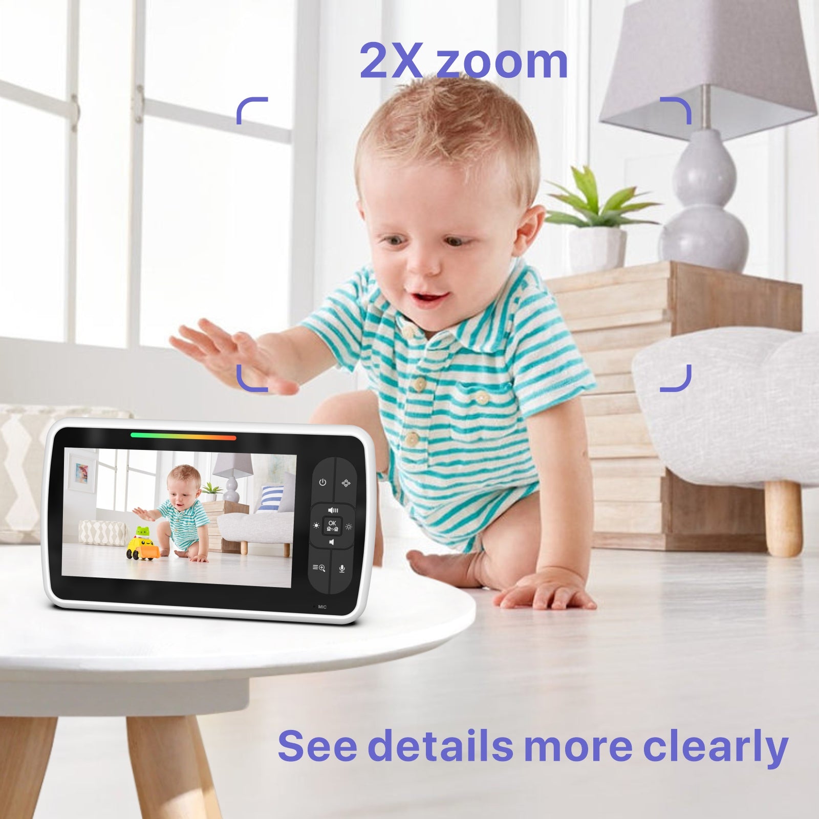 Baby Monitor Display 5" Two-Way Calls, Temp Sensor Manufacturer code 8525893300