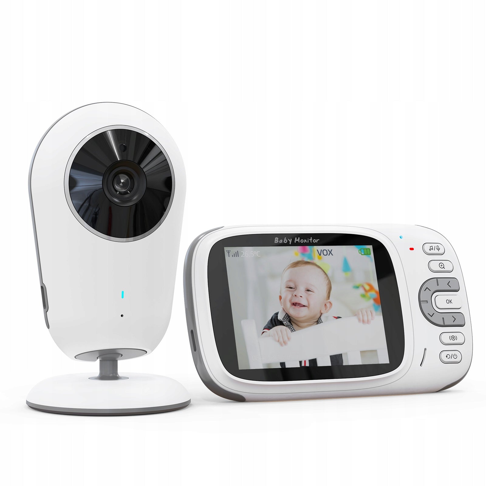 Baby Monitor Electronic Live Camera Night Mode 3.2" LCD VOX Video Brand Boifun