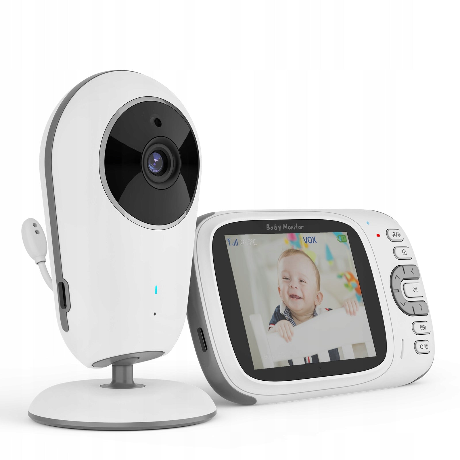 Baby Monitor Electronic Live Camera Night Mode 3.2" LCD VOX Video