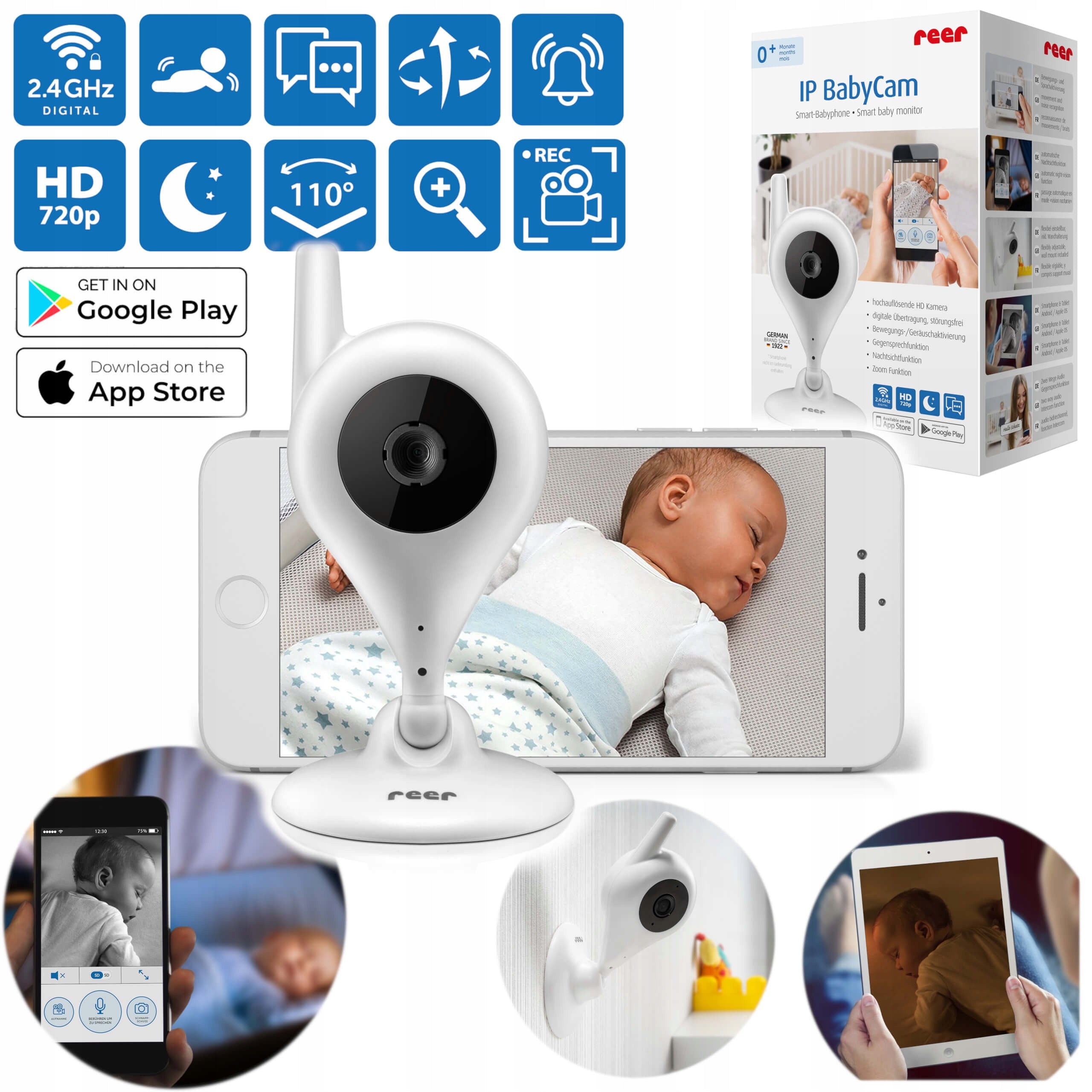 Baby Monitor Electronic WiFi IP Camera BabyCam REER