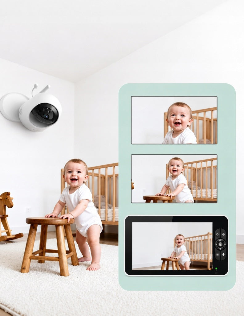Baby Monitor GHB SM71 | 7" Full HD 1080p PTZ VOX Camera Night Vision Brand GHB