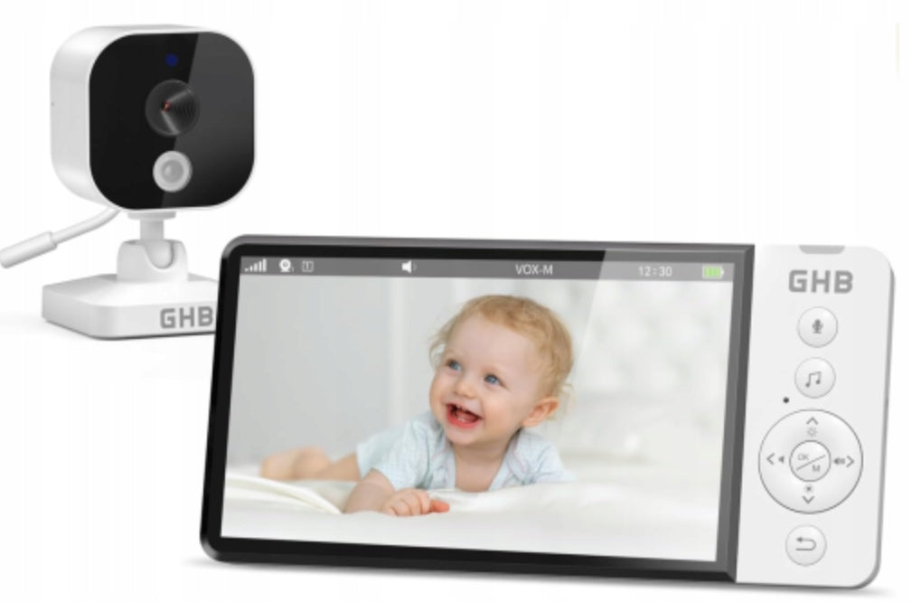 Baby Monitor GHB Video Baby Monitor 5” HD LIVE Night Vision Camera