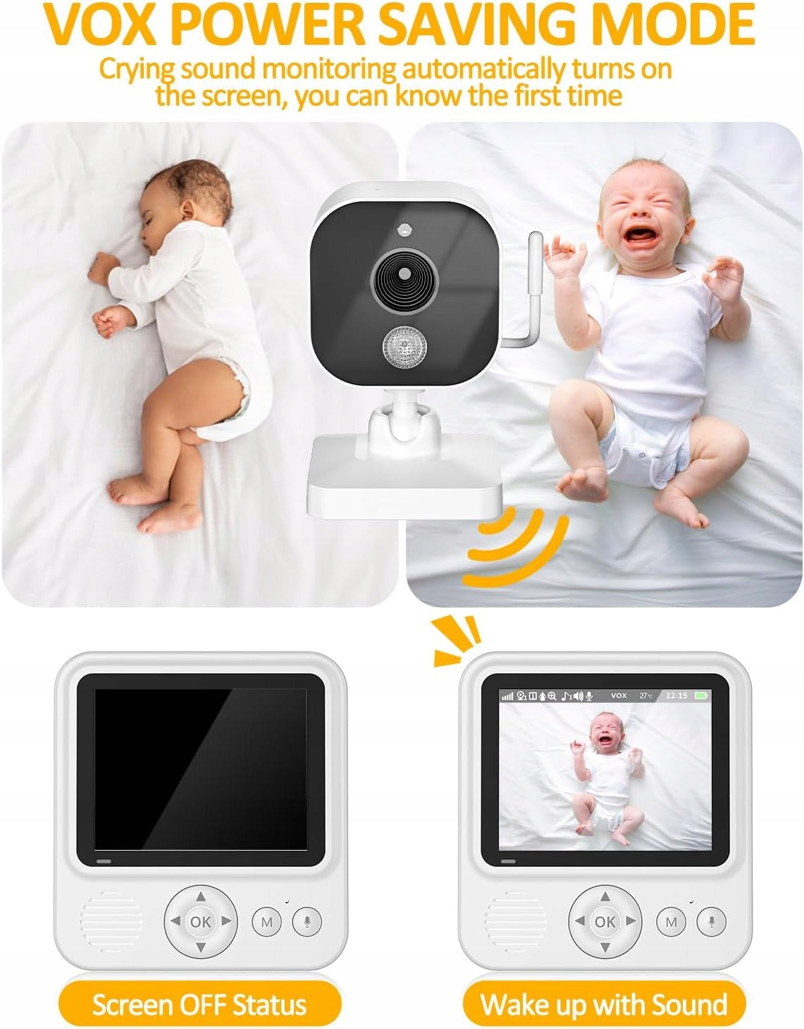 Baby Monitor Smart Baby Monitor Camera 720P 2000mAh Manufacturer code 652125