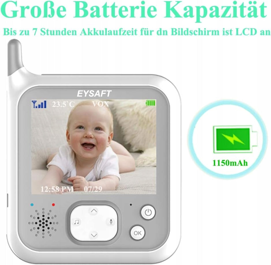 Baby Monitor Smart Video Baby Monitor 3,2'' temperature measurement 1452 Manufacturer code 675234321452