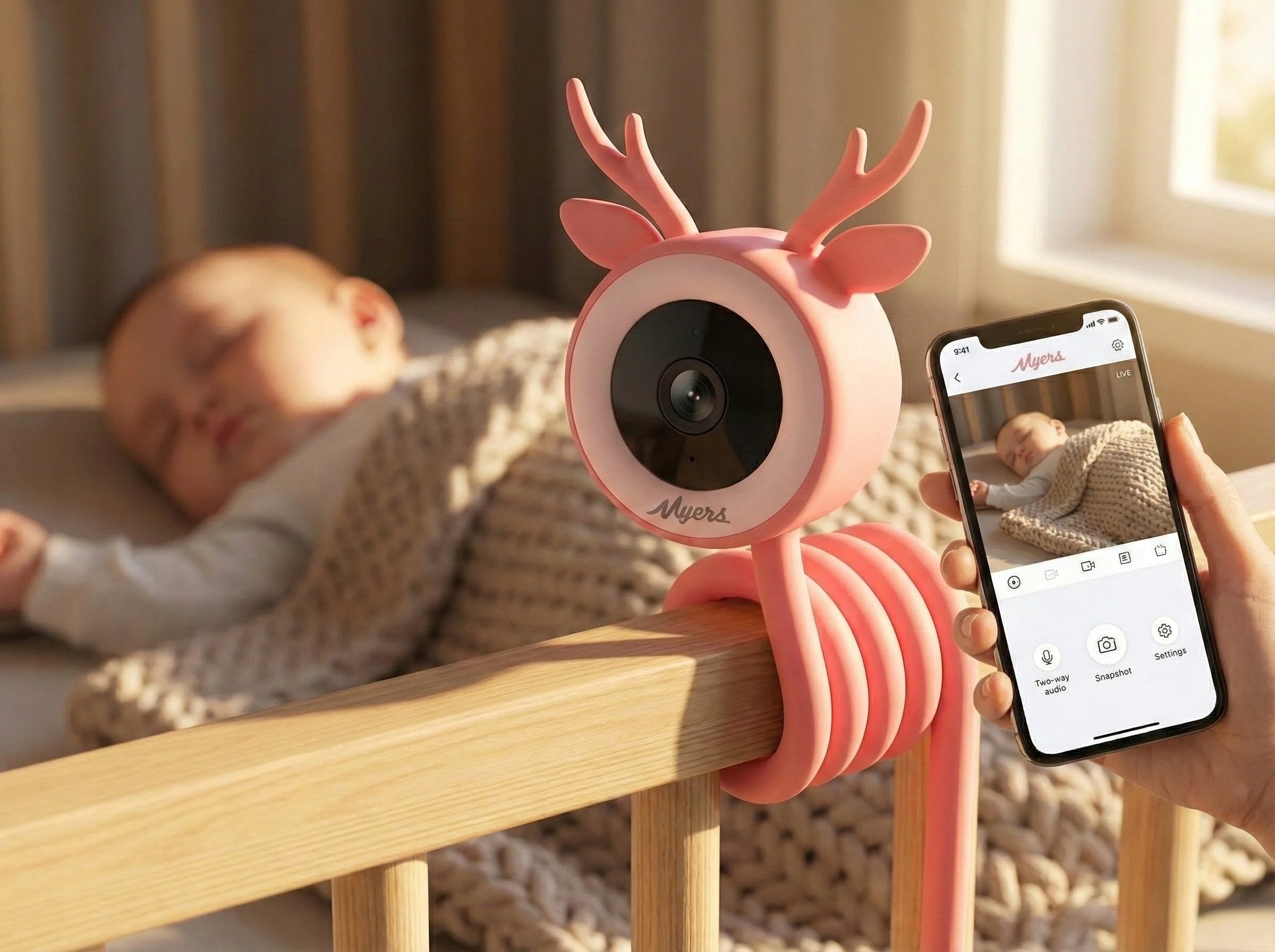 Baby Monitor WiFi | 4MP 2.5K QHD |Crying Detection |Motion Detection