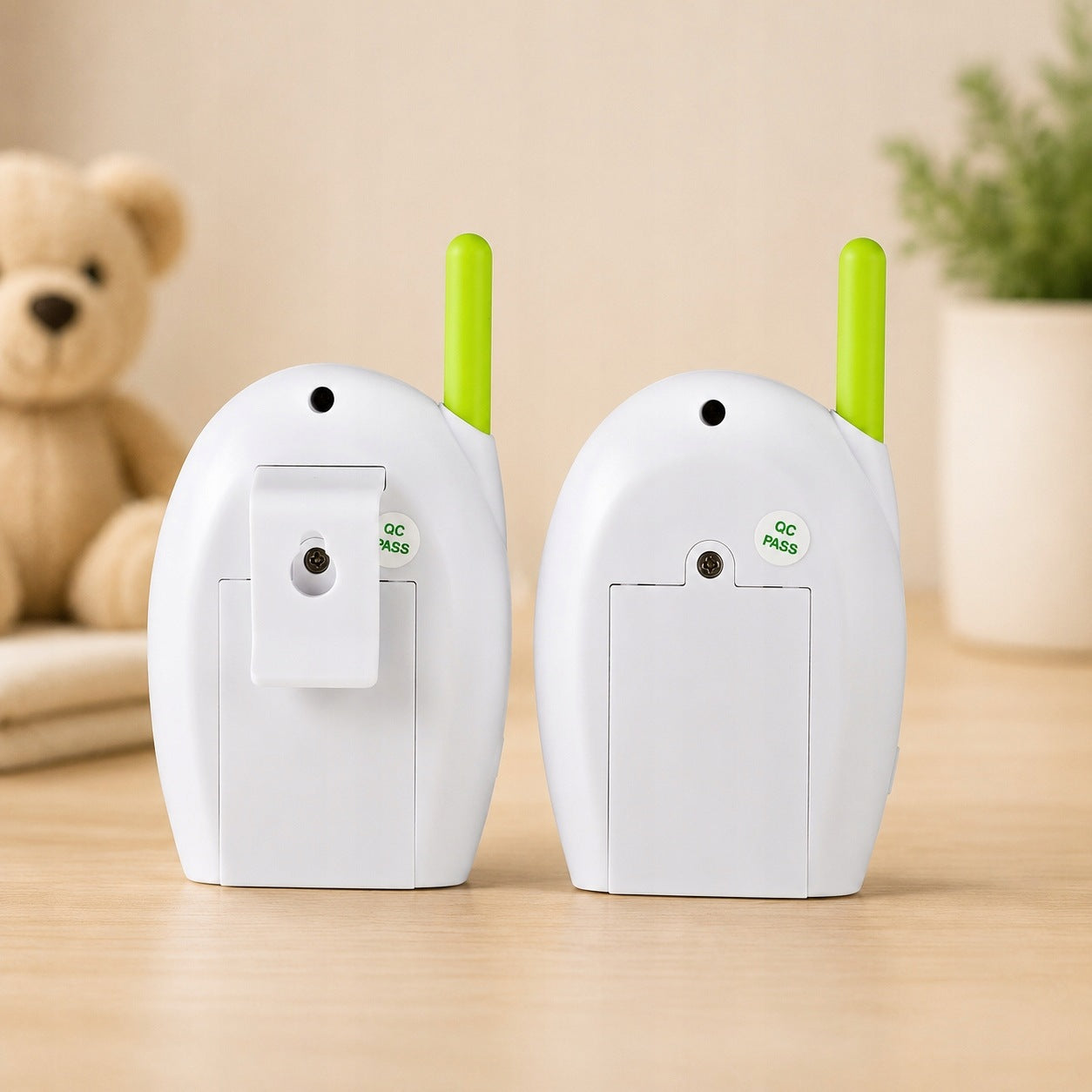 Baby Monitor Wireless Double Sided Audio Communication Nedis White Manufacturer code BAMO110AUWT