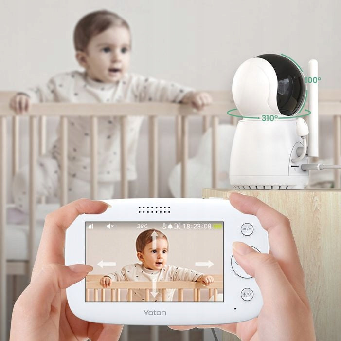 Baby Monitor Yoton YB03 LCD 4.3 Temperature Rotation Function Brand no brand