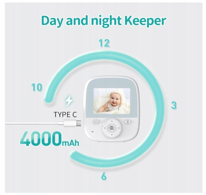 Baby Monitor with Camera and Sound, 2,8 Inch Video Monitor Vizolink Brand VIZOLINK