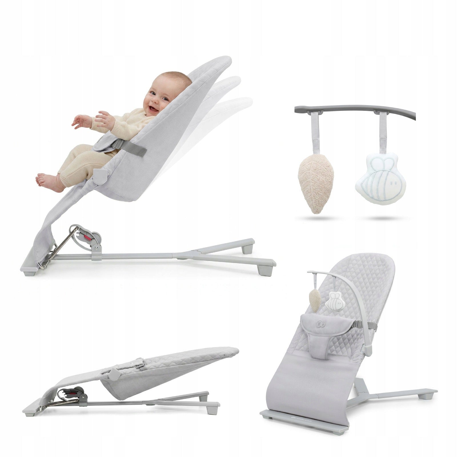 Baby Rocker Deckchair Folding With Straps Kinderkraft MIMI