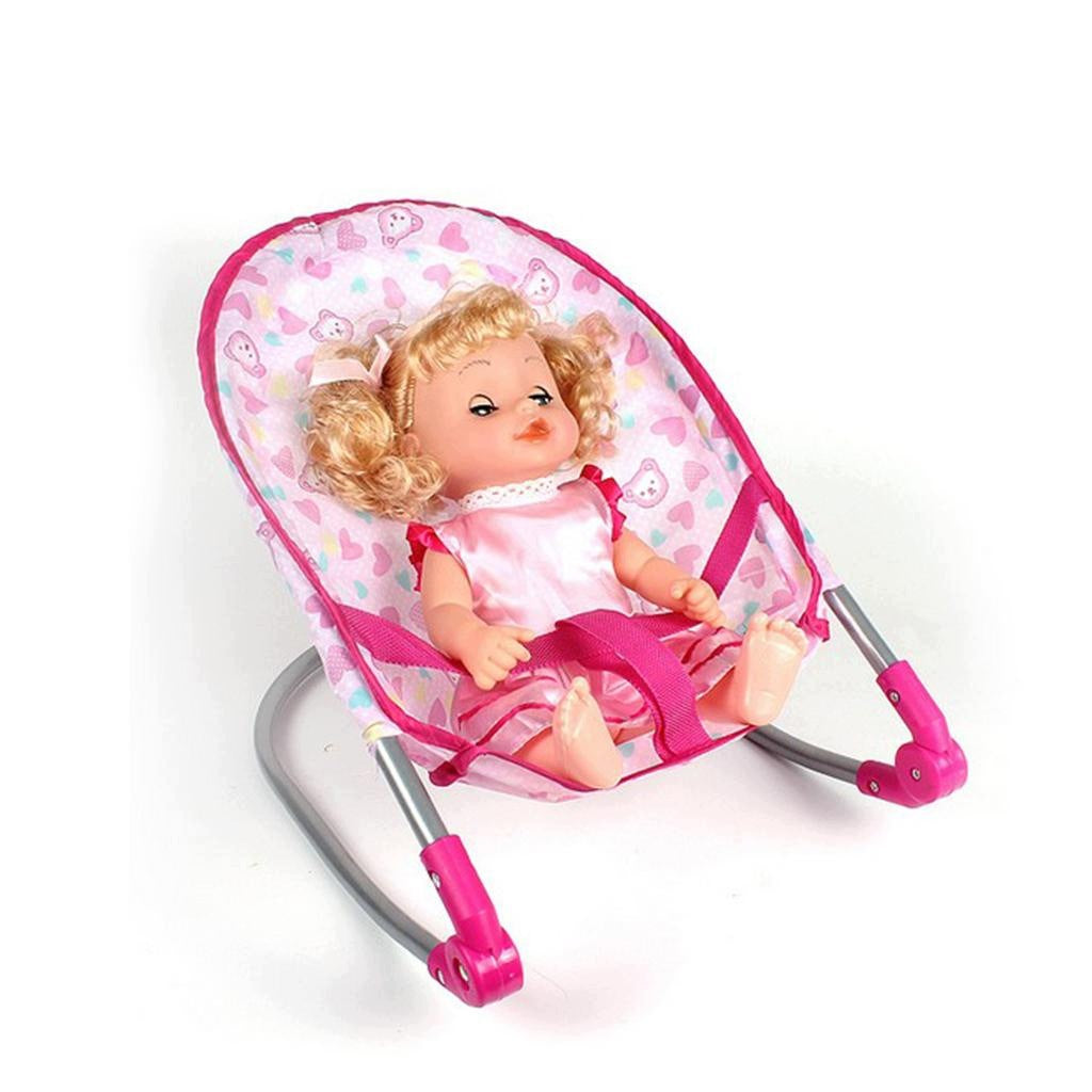 Baby Rocking Crib Doll Swing Plastic Furniture for 9" " Reborn Dolls Brand no brand