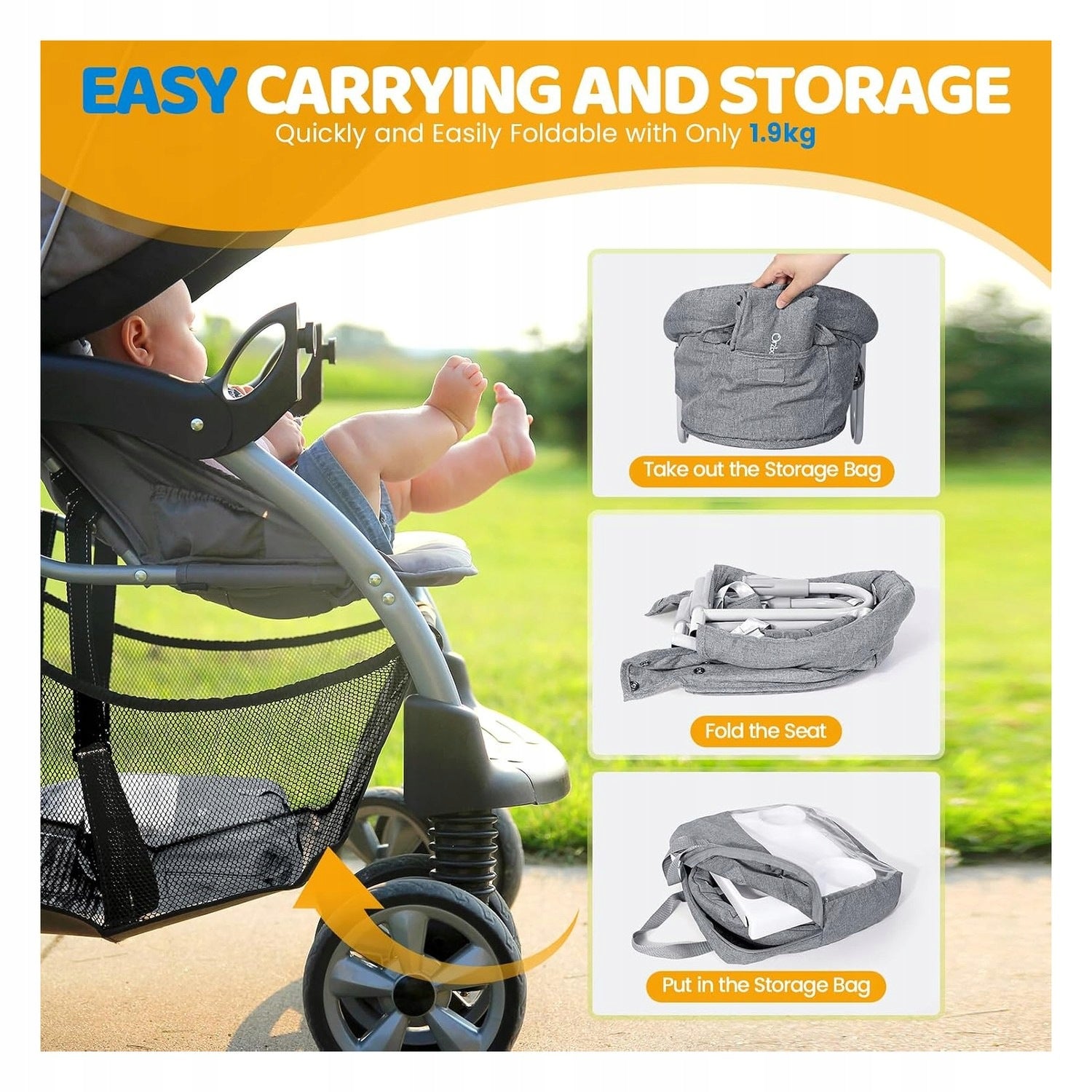 Baby Seat Portable Table Chair with Removable Brand no brand