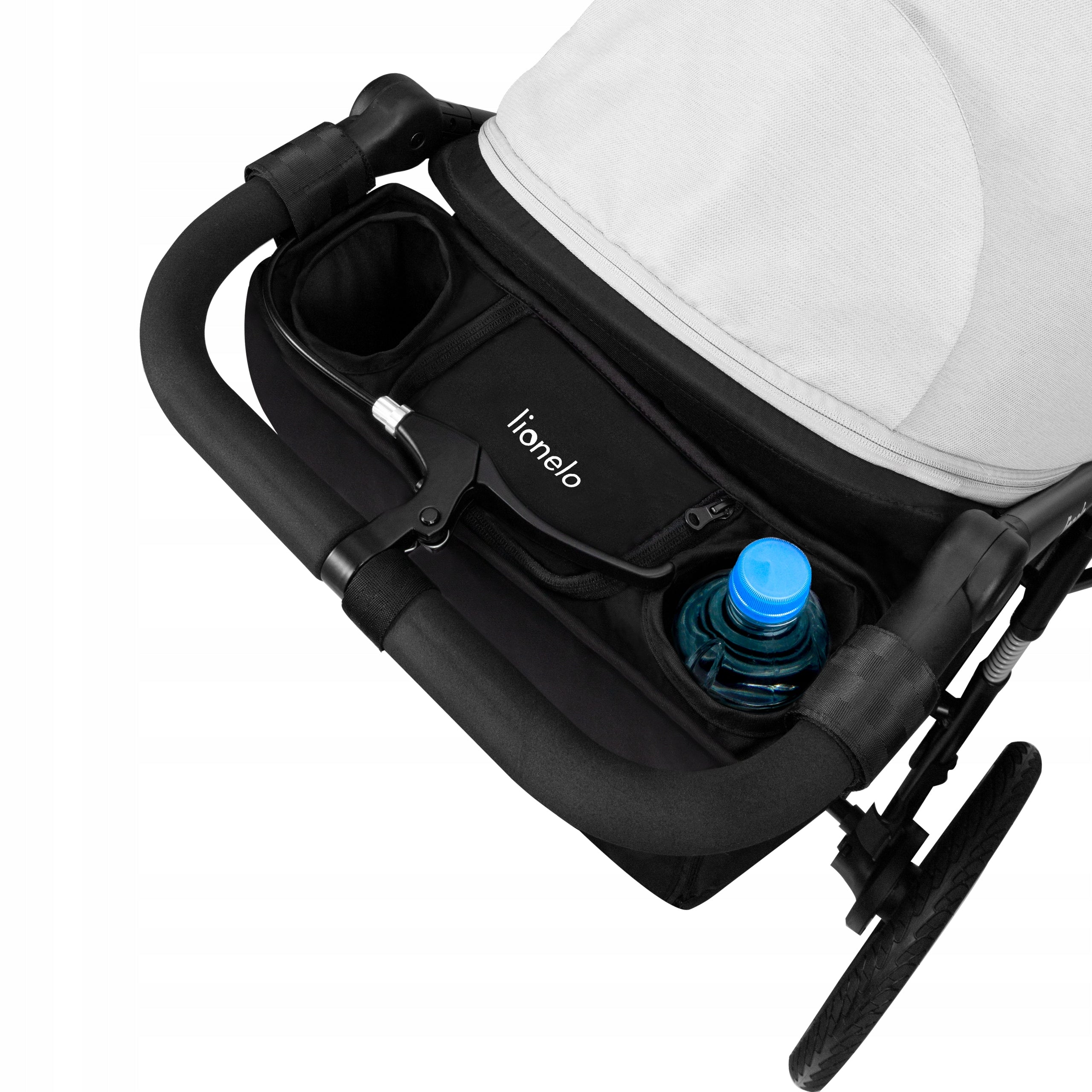 Baby Stroller Bag Organizer 2 Cup Holders Lionelo Azura Manufacturer code łatwy montaż, torba, uchwyty Azura