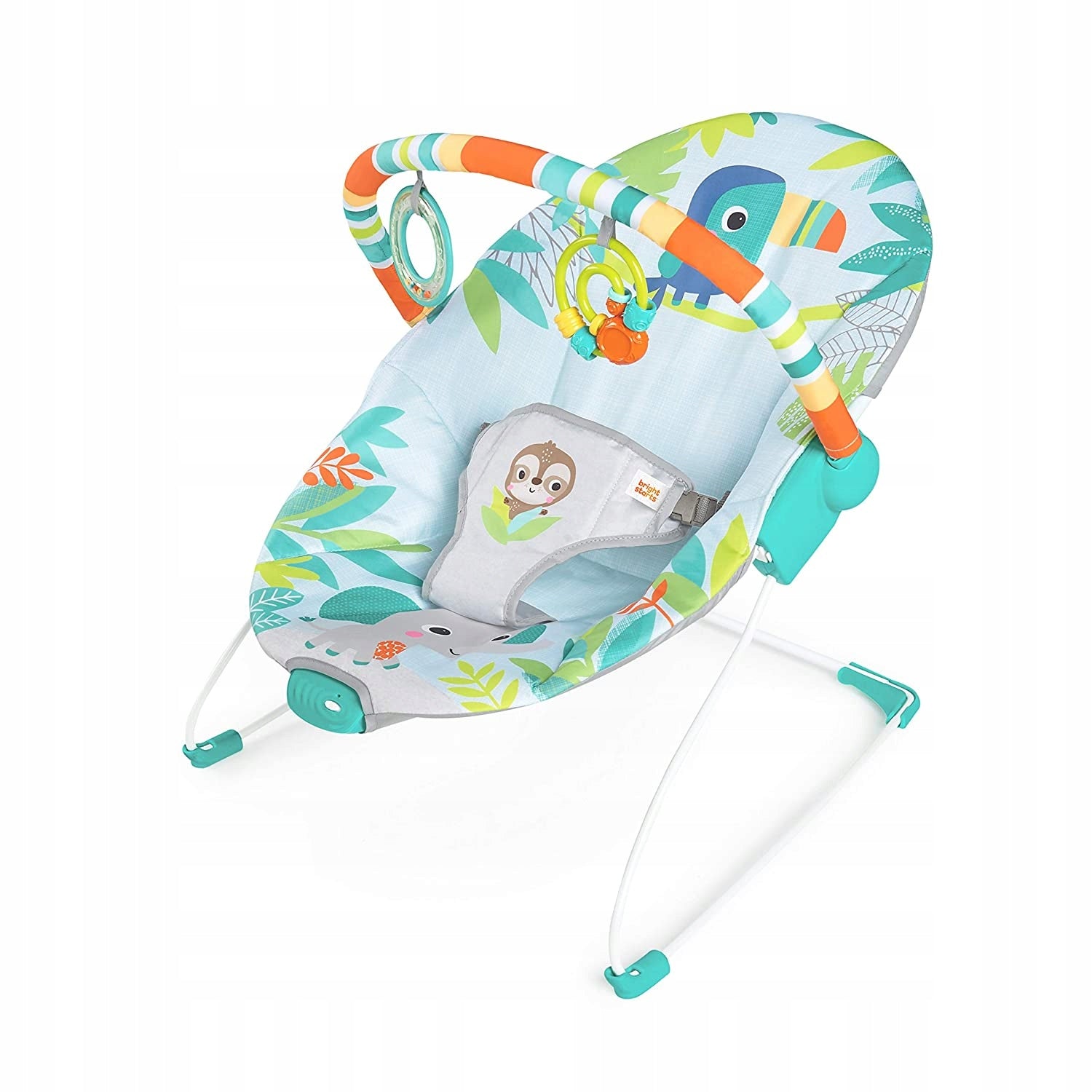 Baby Sun Lounger with Vibrations and Jungle Toys Bright Starts