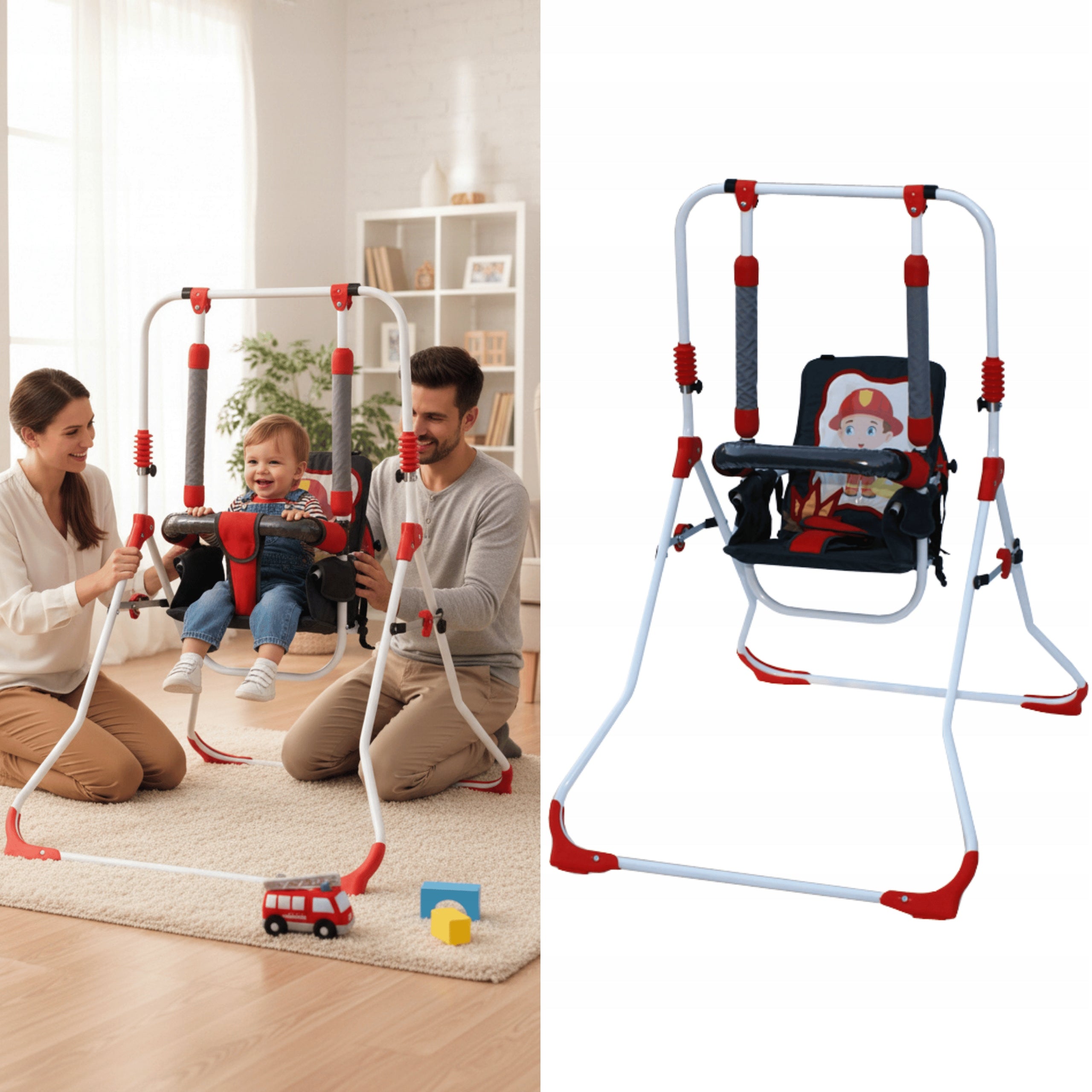 Baby Swing Freestanding Garden with Frame Metal Home 3in1