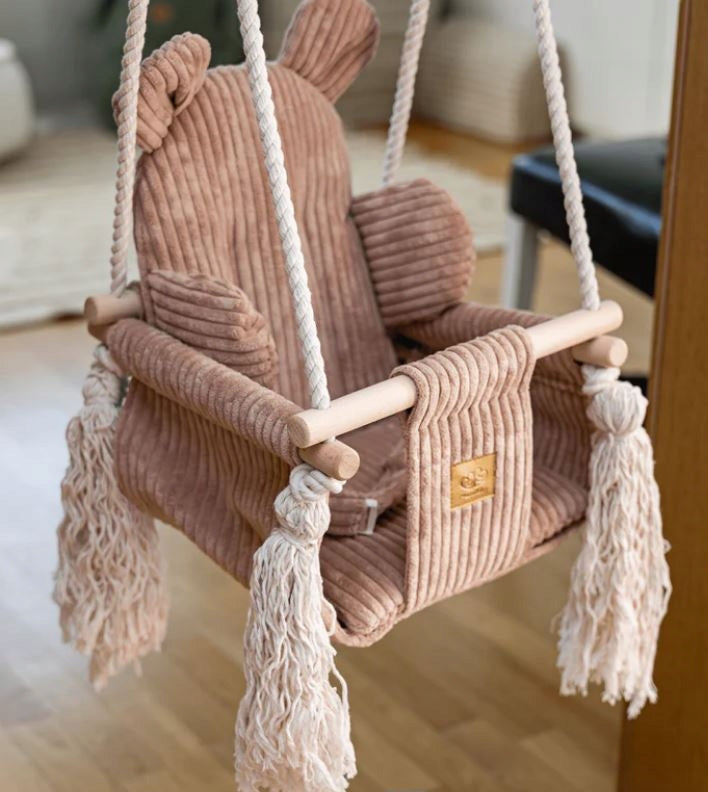 Baby Swing for Home - Bear Swing Pink Packaging status original