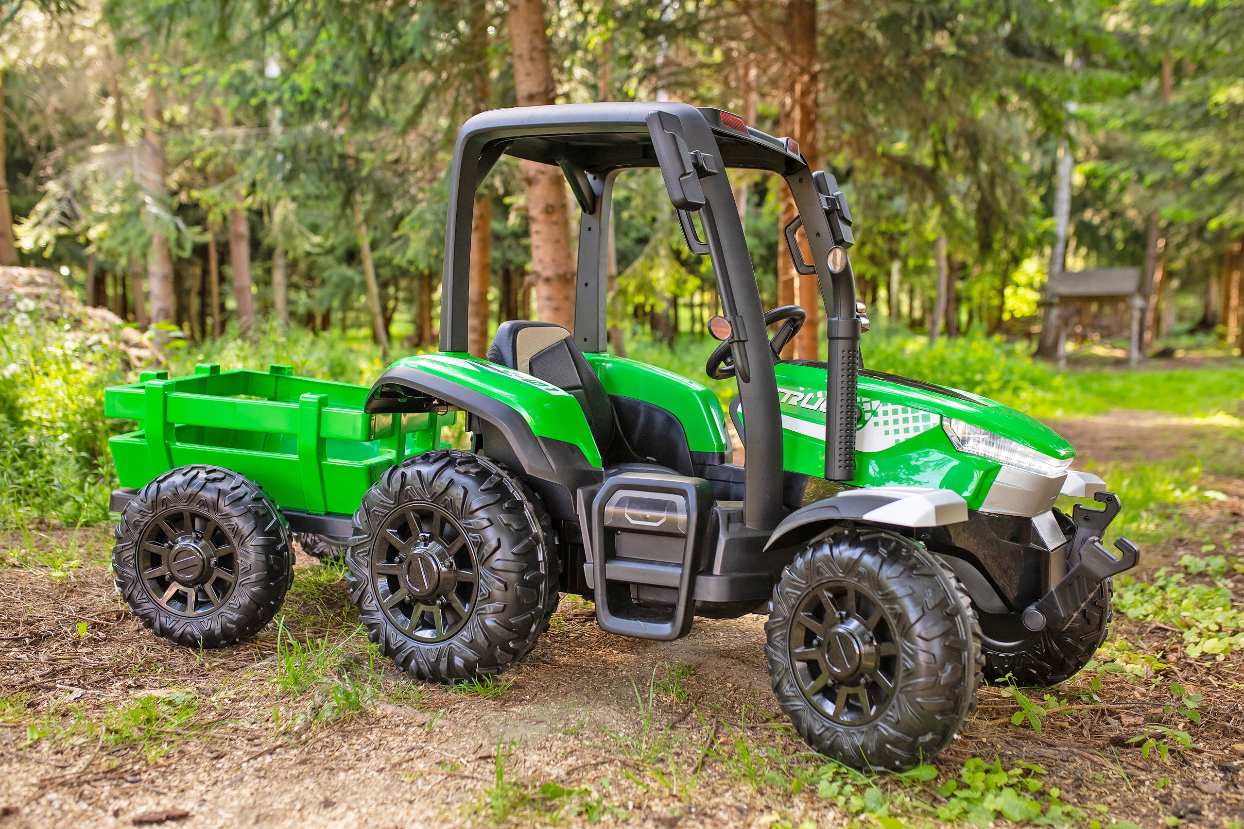 Baby Tractor Battery 24V Power 400WAT EVA Wheel Manufacturer code Traktor 24V na akumulator z przyczepą