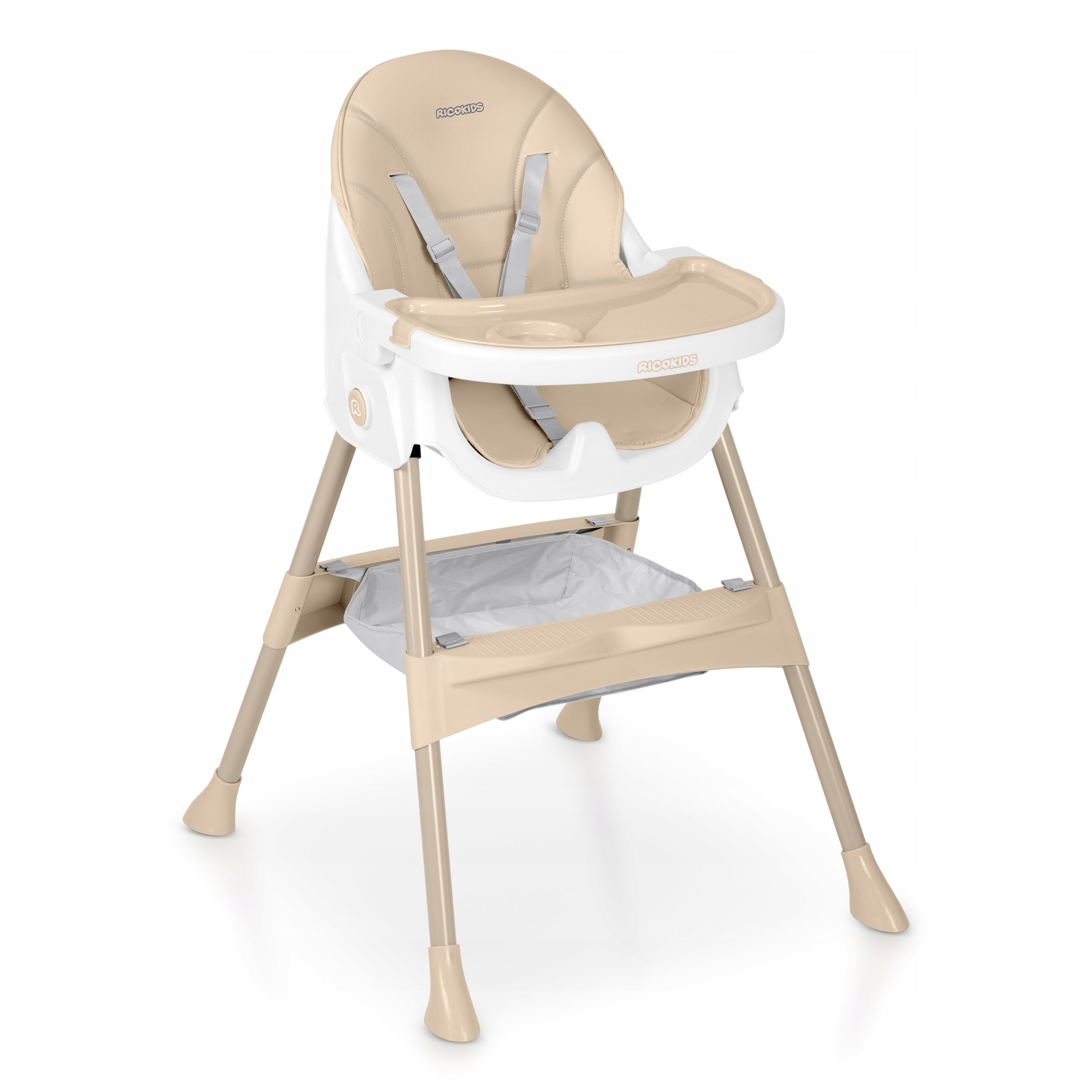 Baby high chair adjustable seat 3in1 tray Ricokids Brand RicoKids