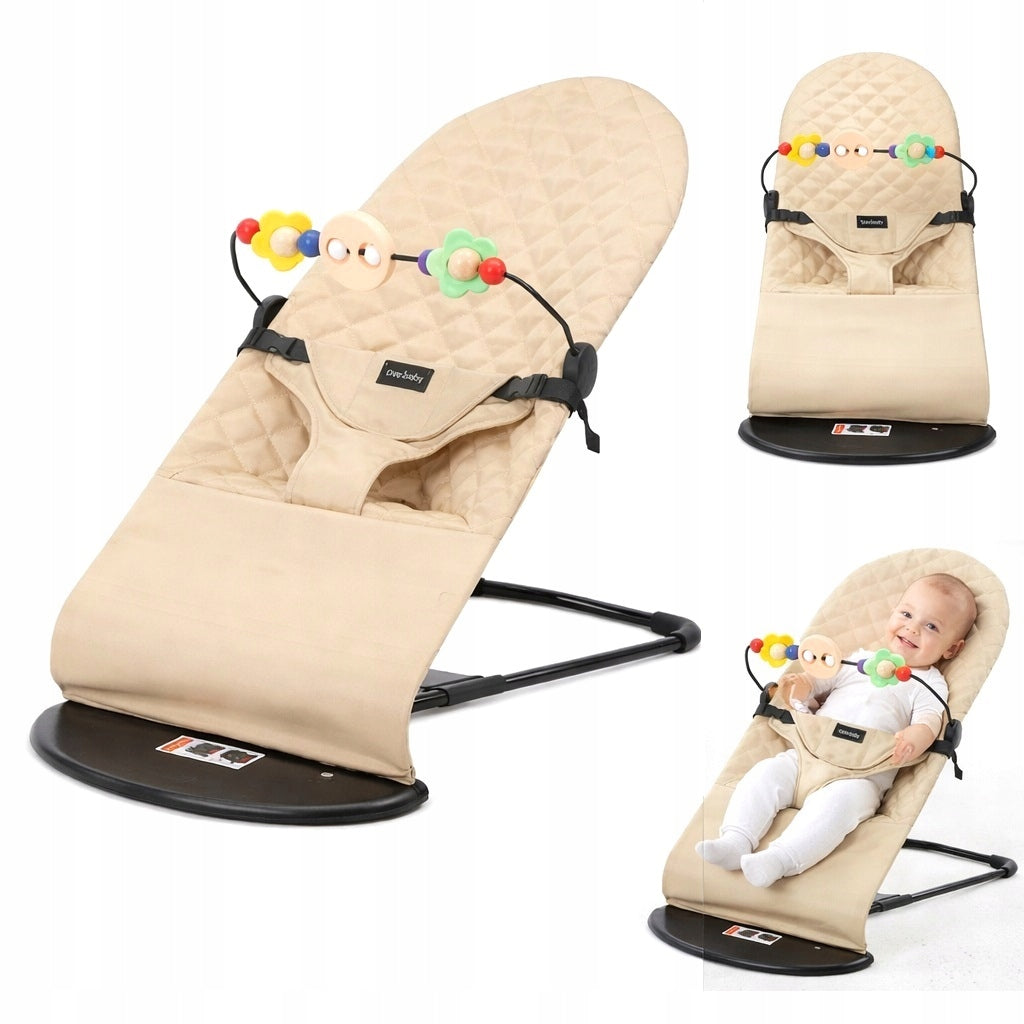 Baby lounger adjustment 3 rocker positions for baby