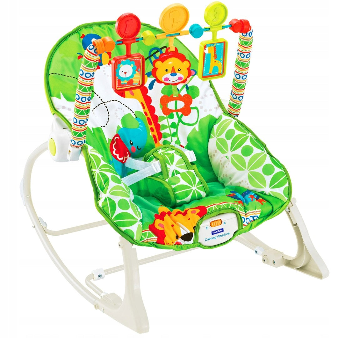 Baby lounger with vibration colorful 42,5 x 55 cm Brand Ecotoys