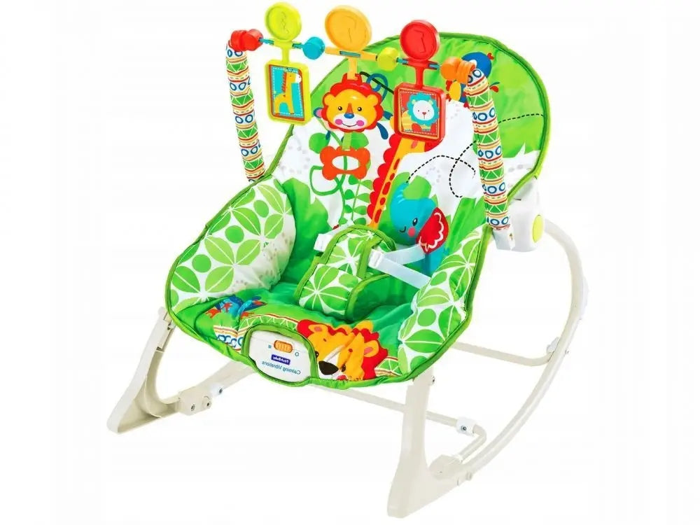 Baby lounger with vibration colorful 42,5 x 55 cm