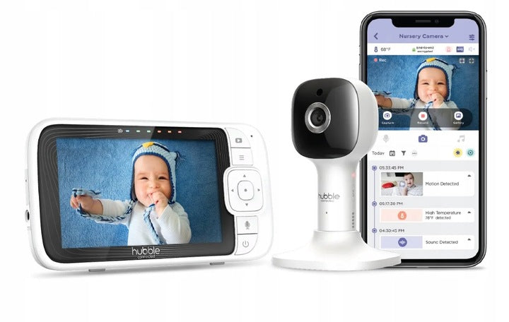 Baby monitor Hubble Connected white 9000