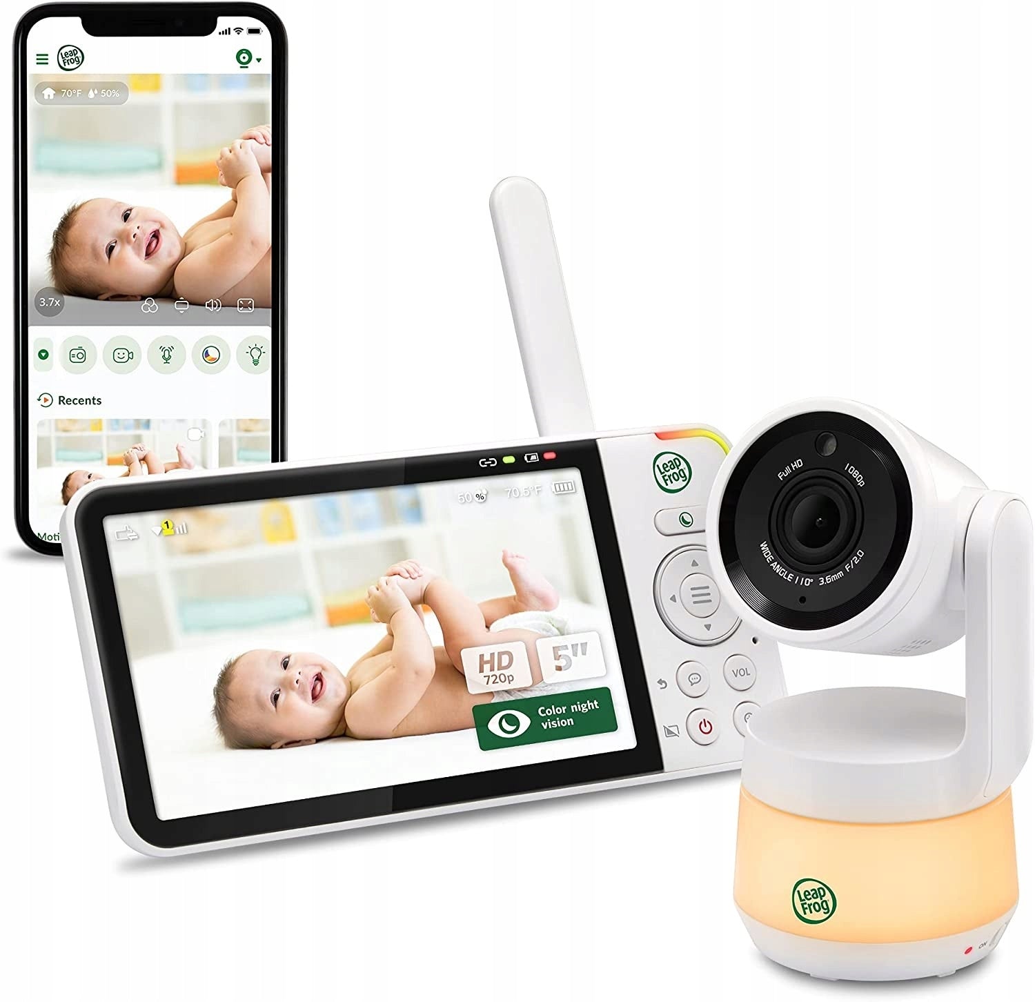 Baby monitor LeapFrog LF925HD white