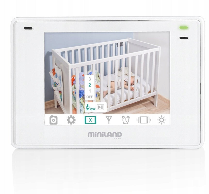 Baby monitor Miniland Digimonitor 3.5 PLUS ANDROID IOS camera Packaging status original