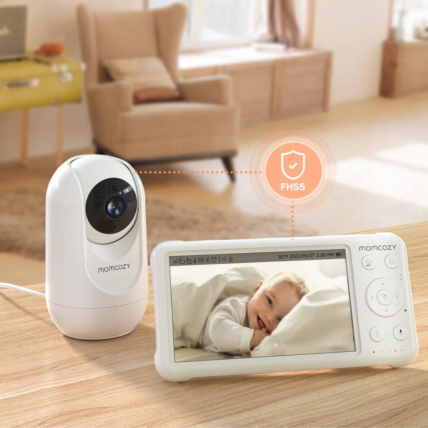 Baby monitor Momcozy BM01 with wireless camera 1080P 5000mAh Manufacturer code NIANIABM01