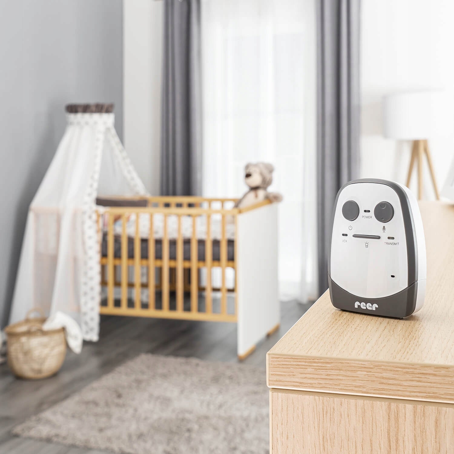 Baby monitor Reer grey Packaging status original