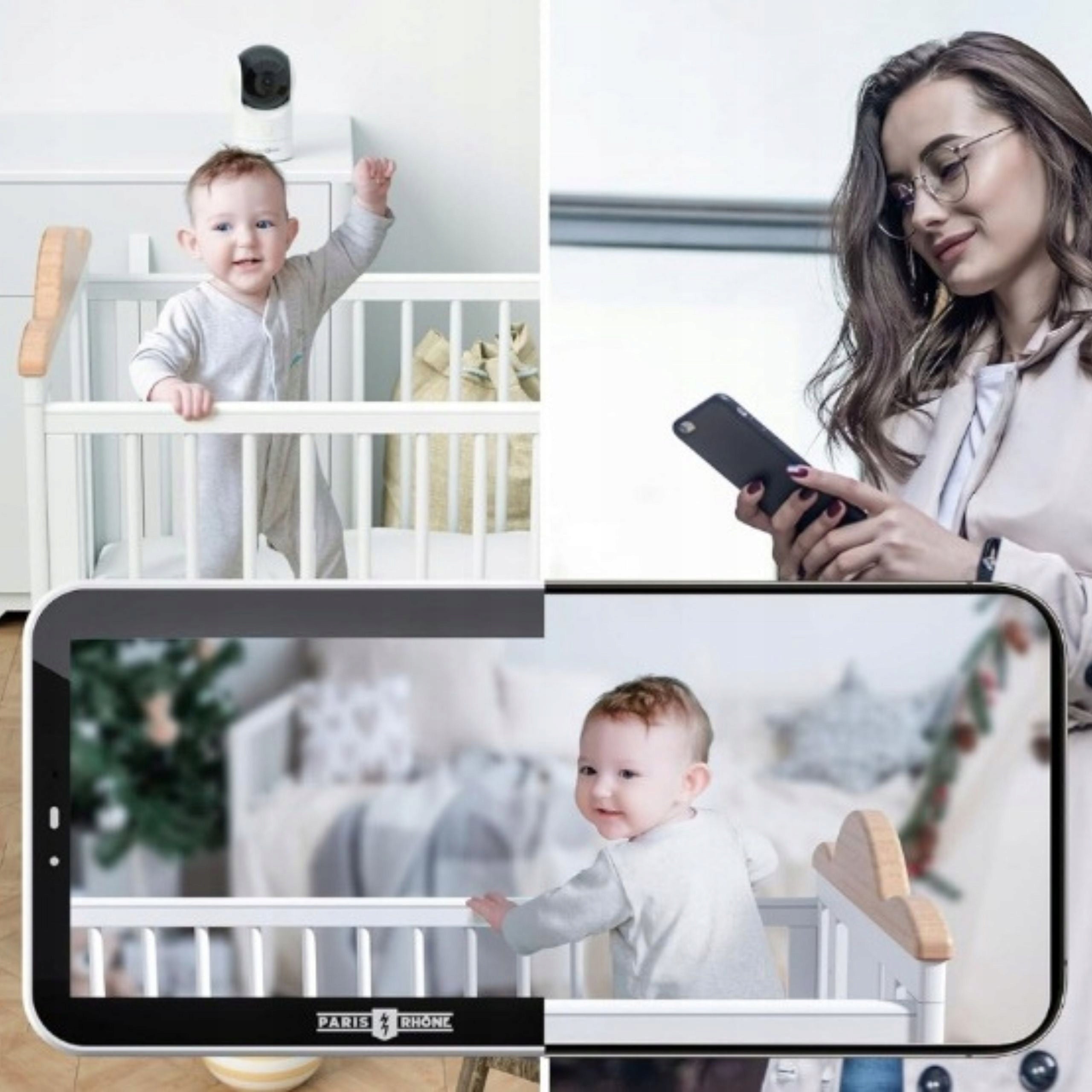 Baby monitor with video monitor 2K PARIS RHONE WiFi camera Manufacturer code 0000992464705