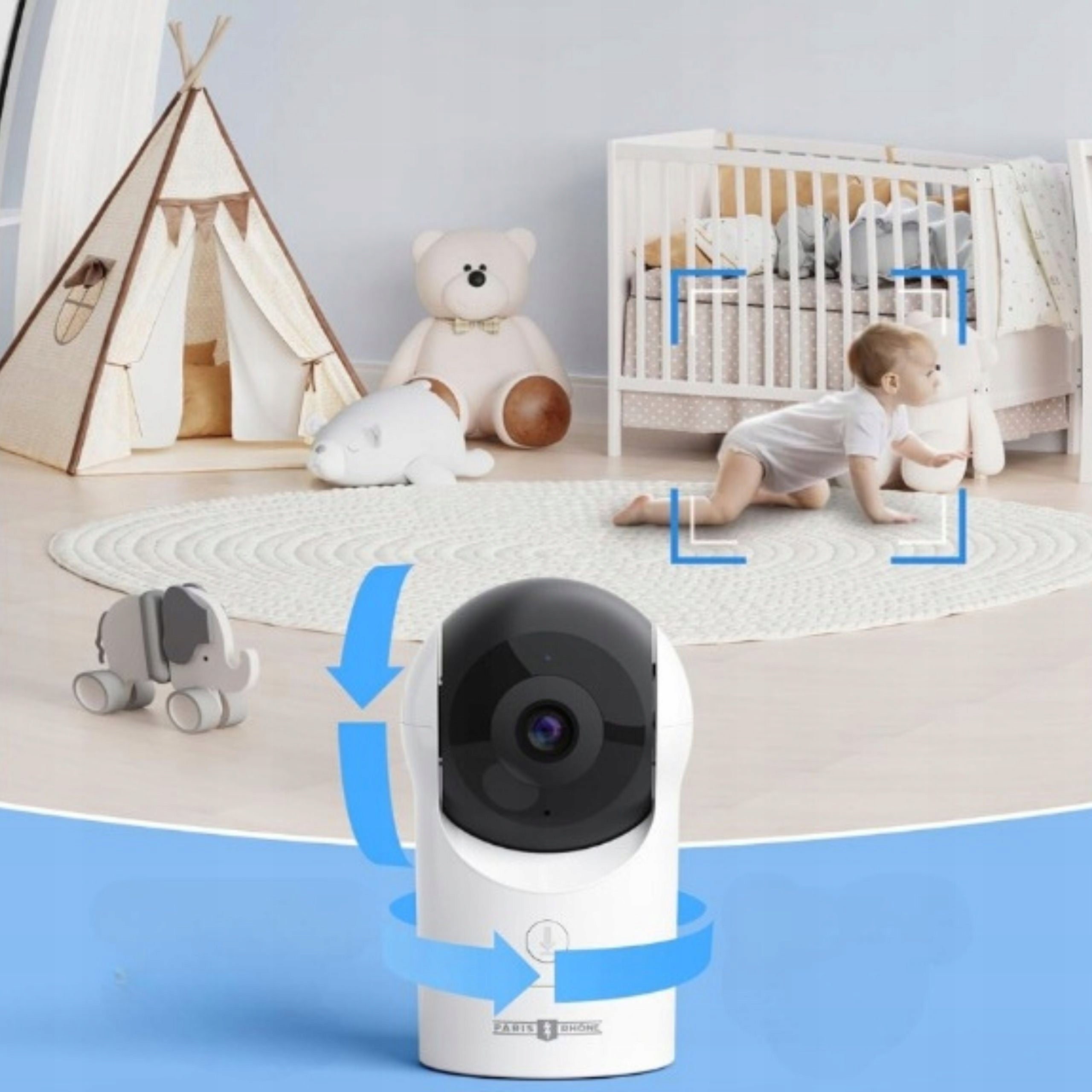 Baby monitor with video monitor 2K PARIS RHONE WiFi camera Packaging status original
