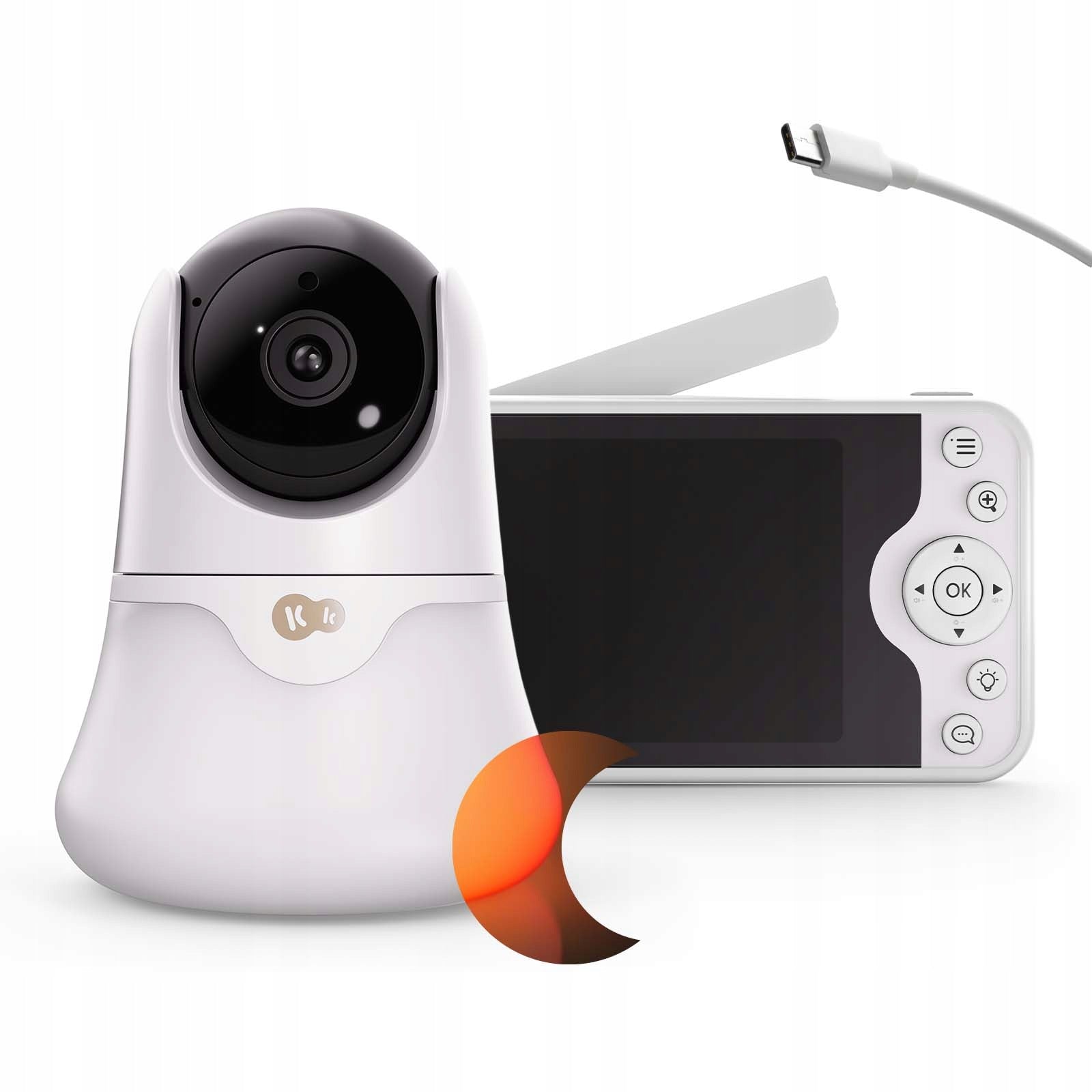 Baby monitor with wireless camera Kinderkraft NITEEYE GLOW