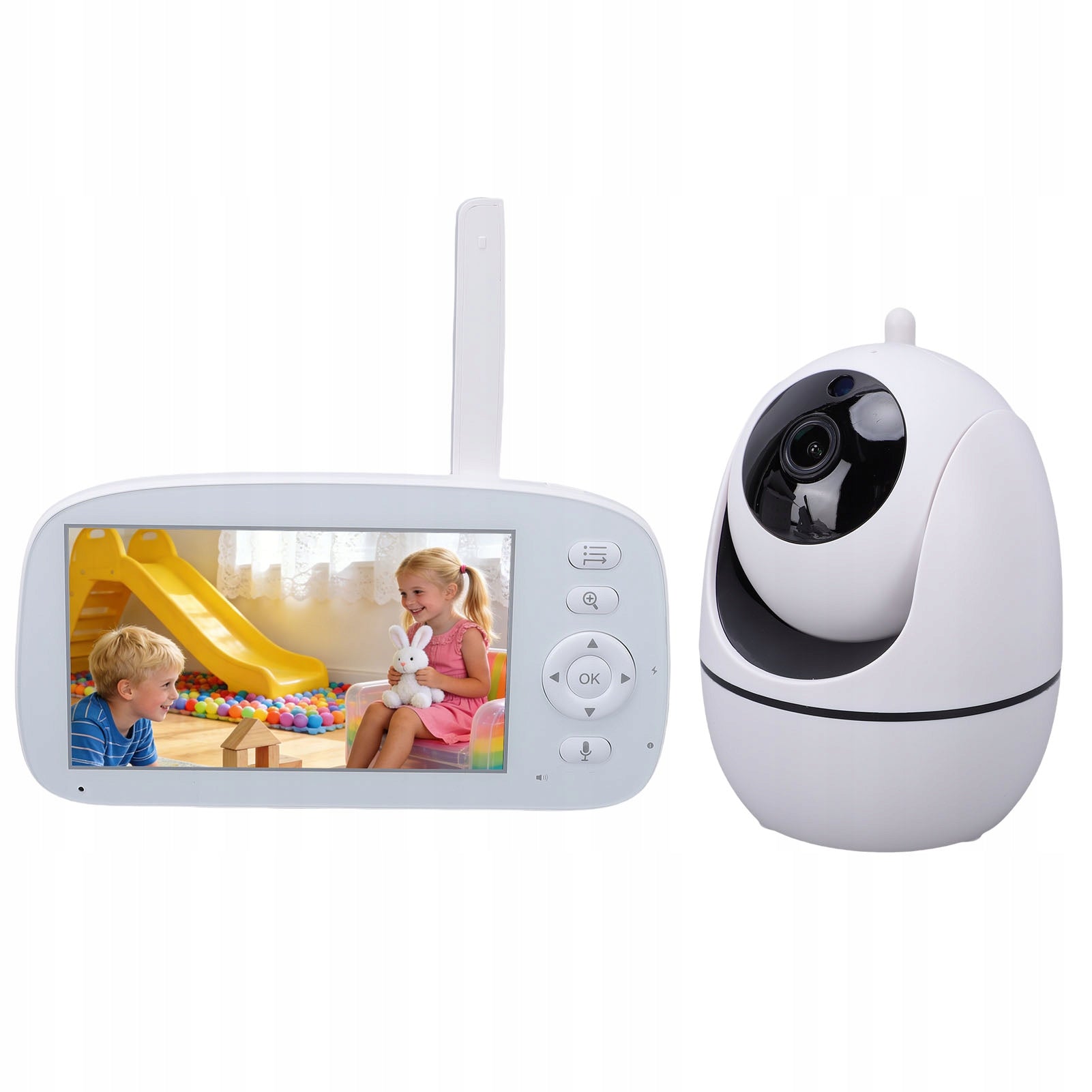 Baby monitor without Wi-Fi with camera and sound 5 inch LCD screen 720P with VO