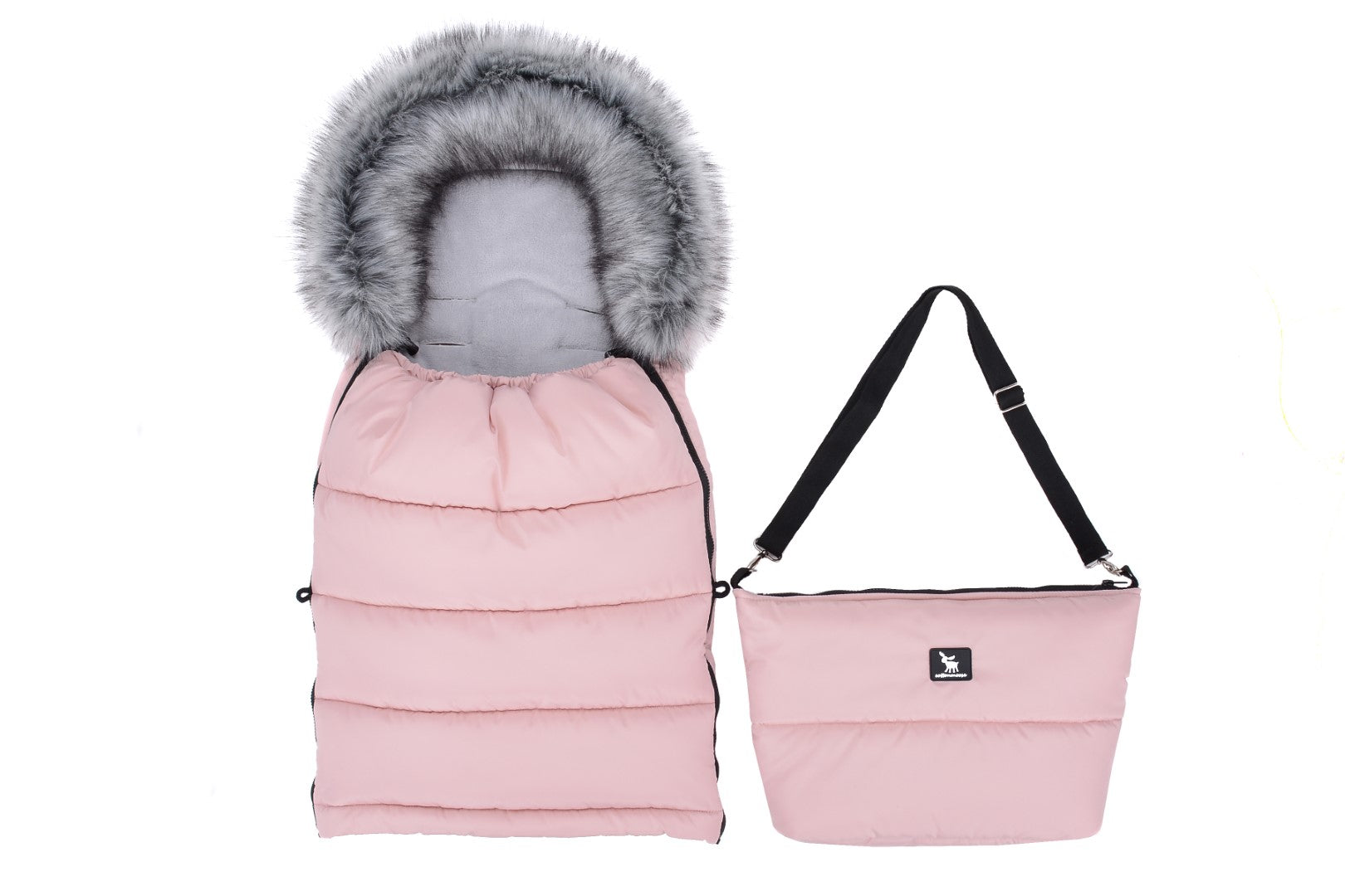 Baby sleeping bag COTTONMOOSE Combi 3in1 pink for sled stroller Packaging status original