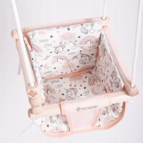 Baby swing Junior Pastel - pink Brand Małpiszon