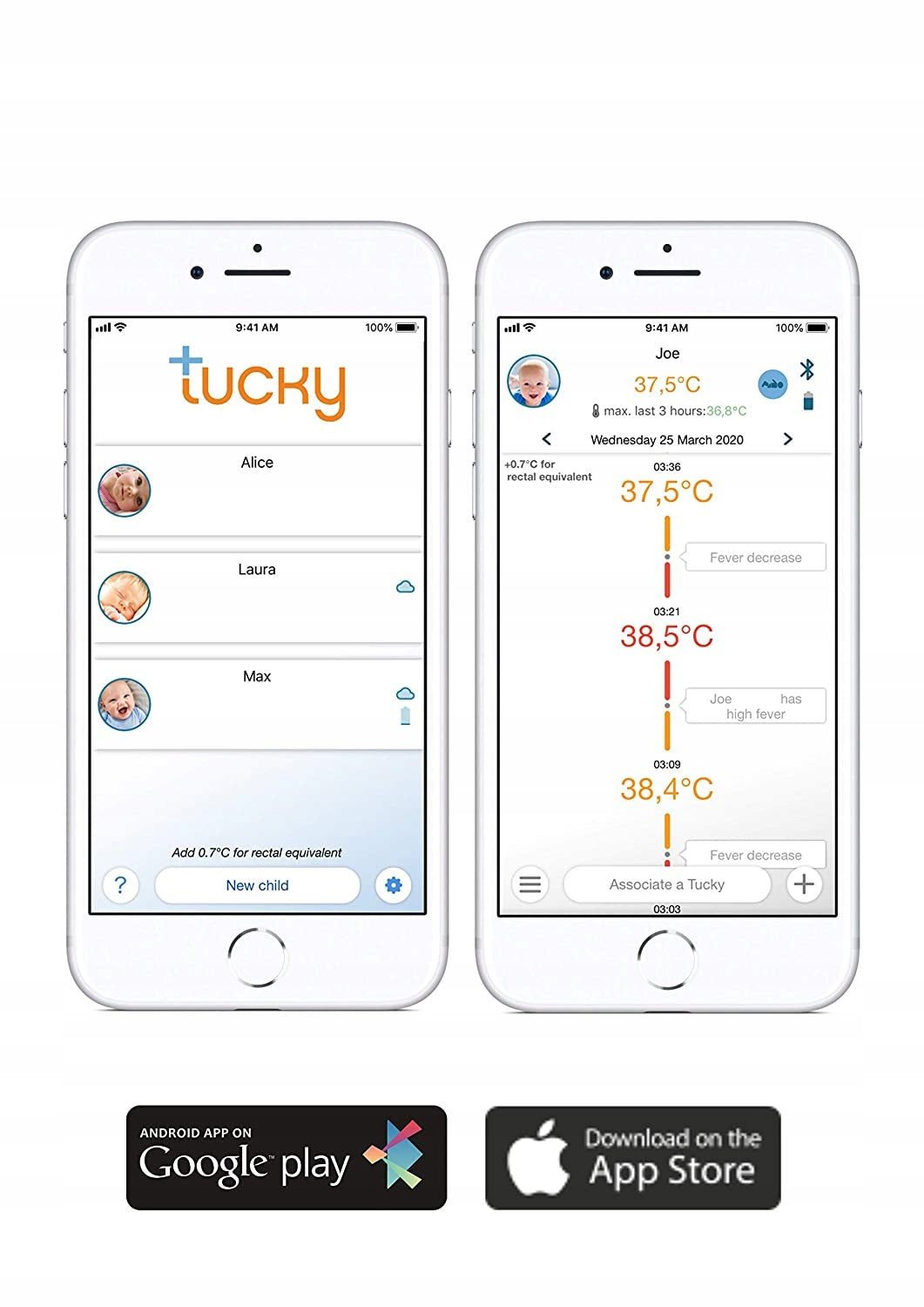 Baby thermometer Tucky medical smart accurate Medical device no