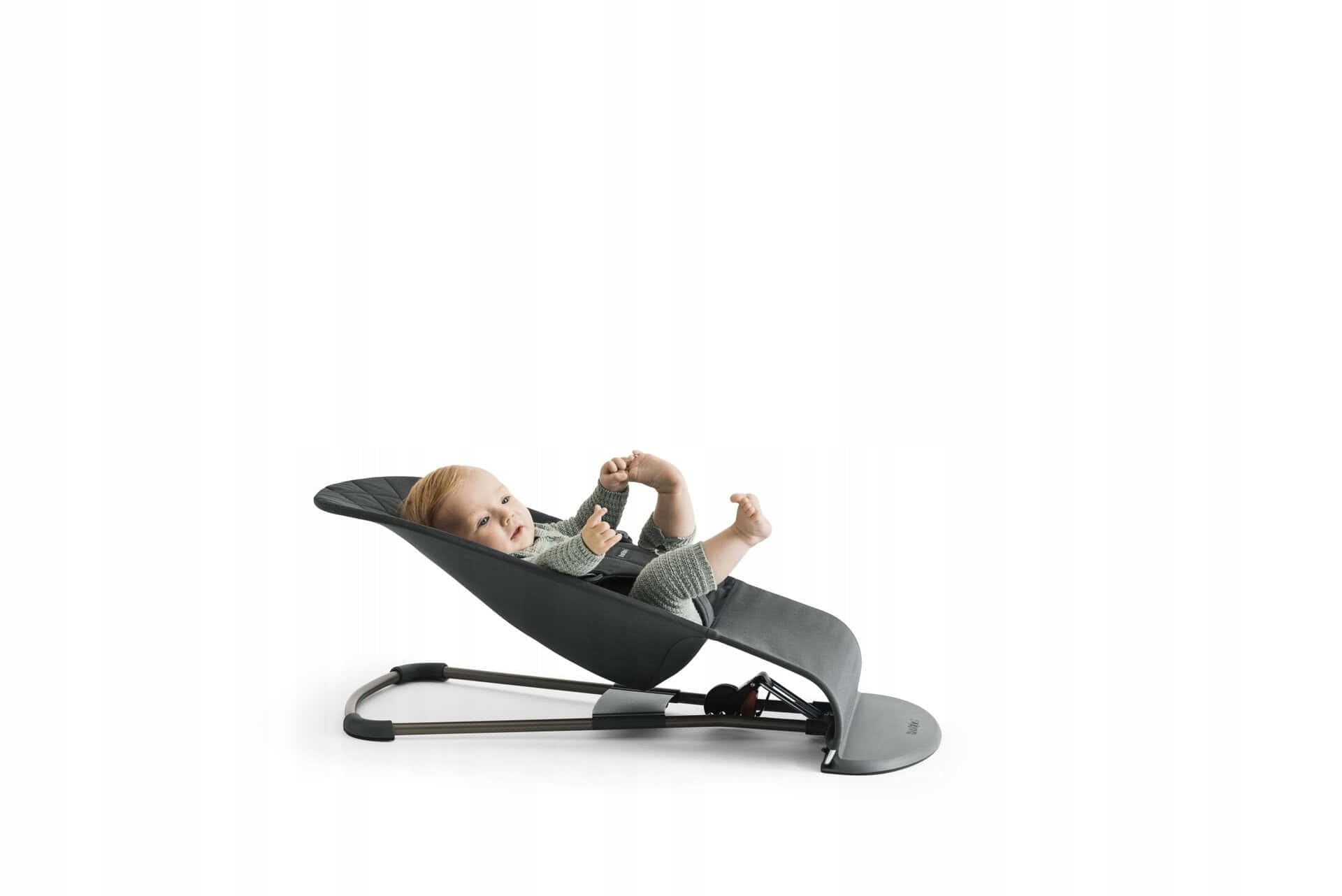 BabyBjorn Bliss Baby Bouncer | Woven Classic Quilt | WOVEN ANTHRACITE Brand BabyBjörn