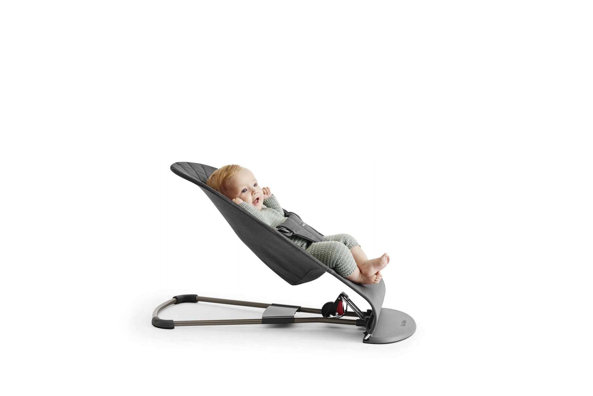 BabyBjorn Bliss Baby Bouncer | Woven Classic Quilt | WOVEN ANTHRACITE Manufacturer code 006017