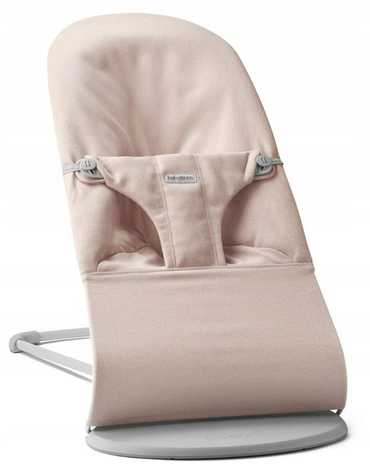 BabyBjorn Bliss Woven Melange - Ergonomic Baby Lounger Light Pink