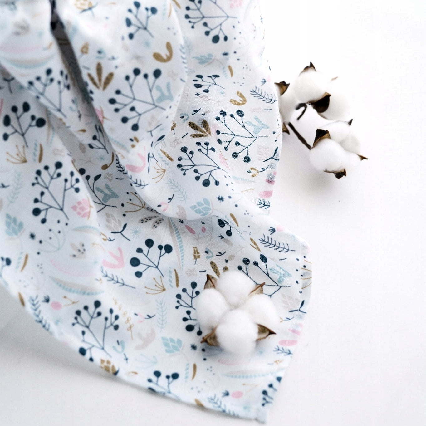 BabyU, Muslin Swaddle Infant Diaper Delicate 120x120 cm Brand BabyU