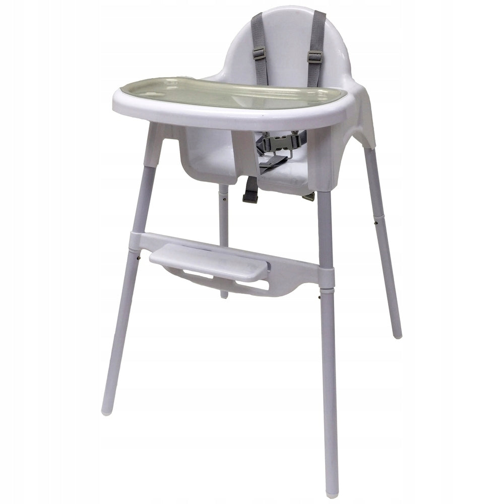 Babylo Eatin Mess Height Adjustable Highchair White