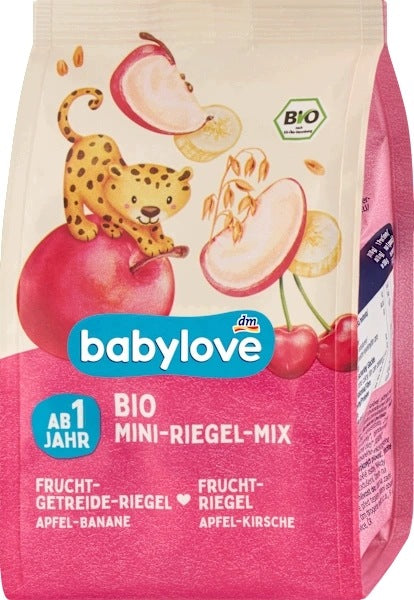 Babylove BIO Mini Fruit Bars Apple Banana Cherry from 1 year 8x12,5 g